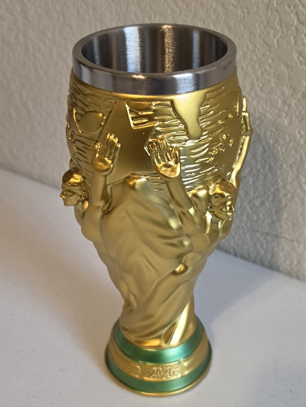 2026 World Cup champion trophy fan beer mug cup stainless steel copa mundial - Picture 9 of 14